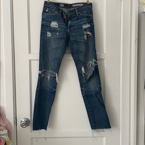 Ultra destroyed AG jeans